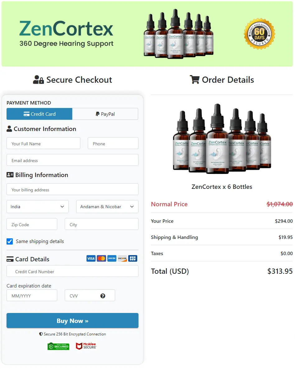 ZenCortex buy page image